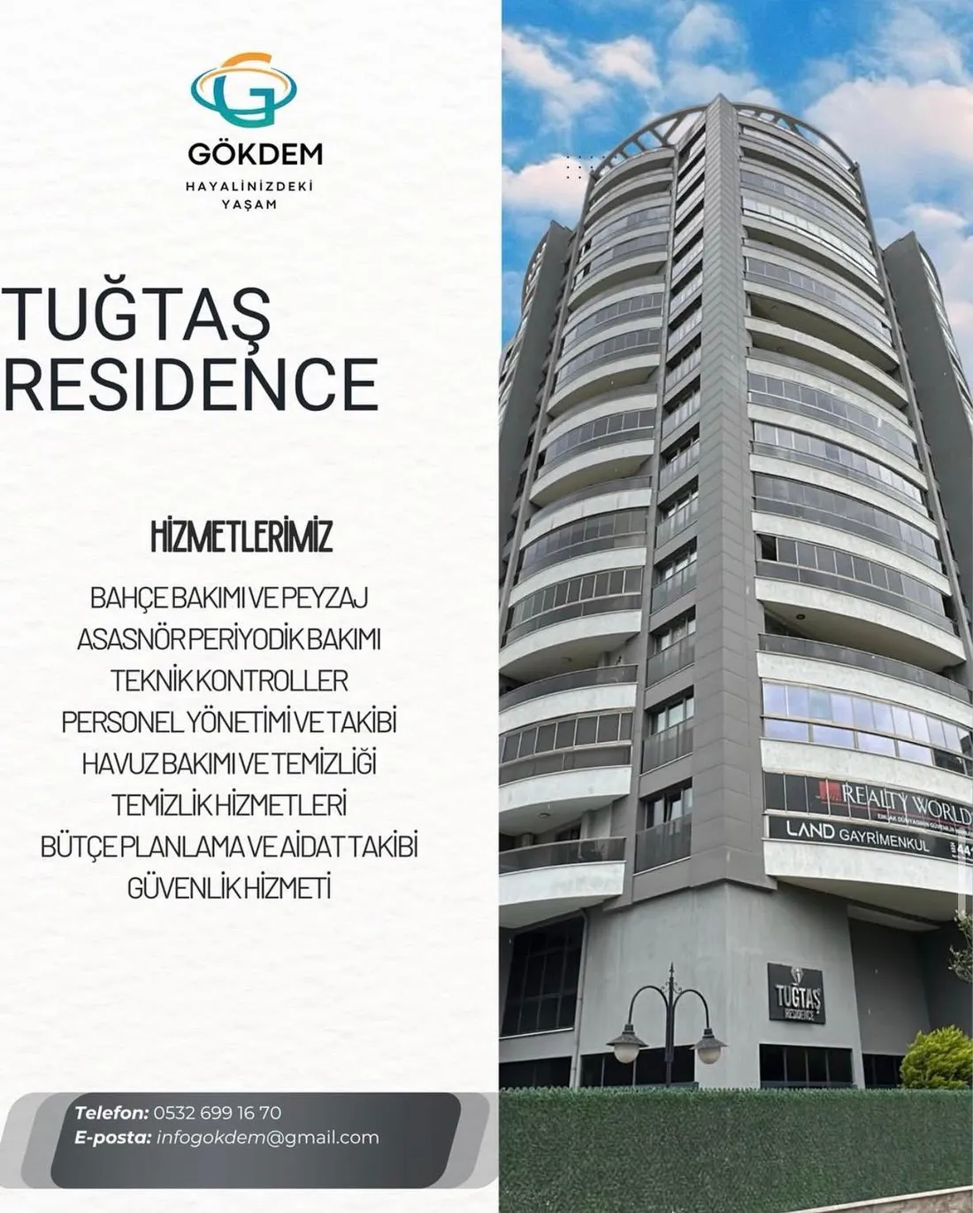 Tuğtaş Residence önceki referans tanıtım görseli